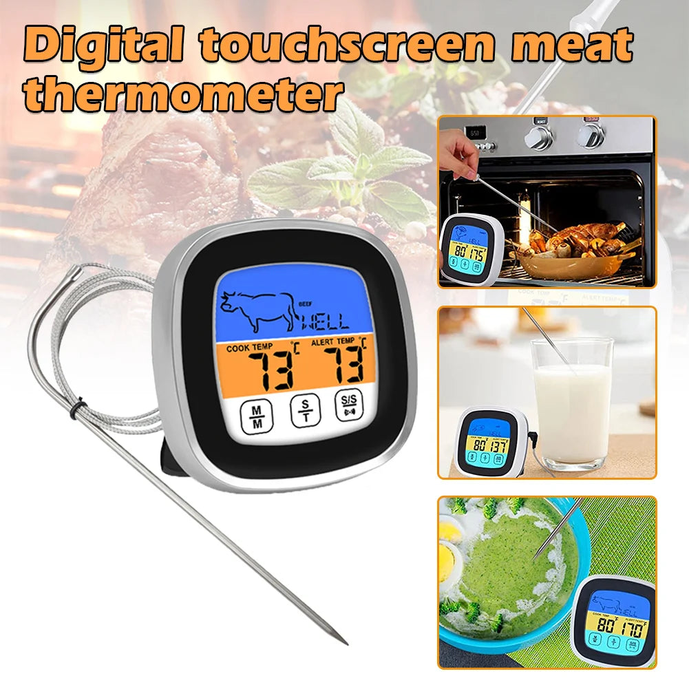 Instant Read Digital Meat Thermometer – Perfect for BBQ & Oven Cooking