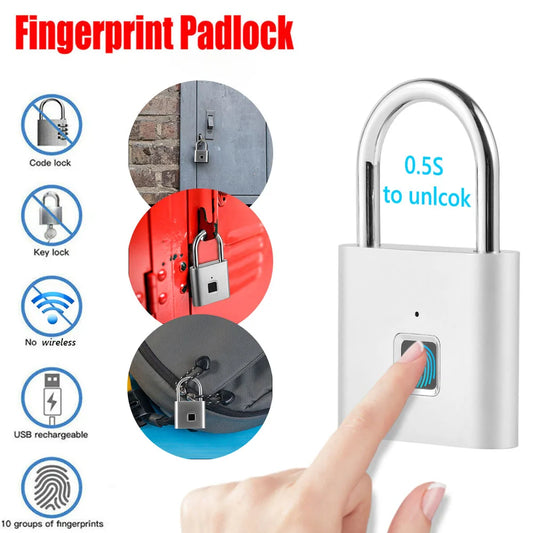 Keyless Fingerprint Waterproof Lock with Tuya app