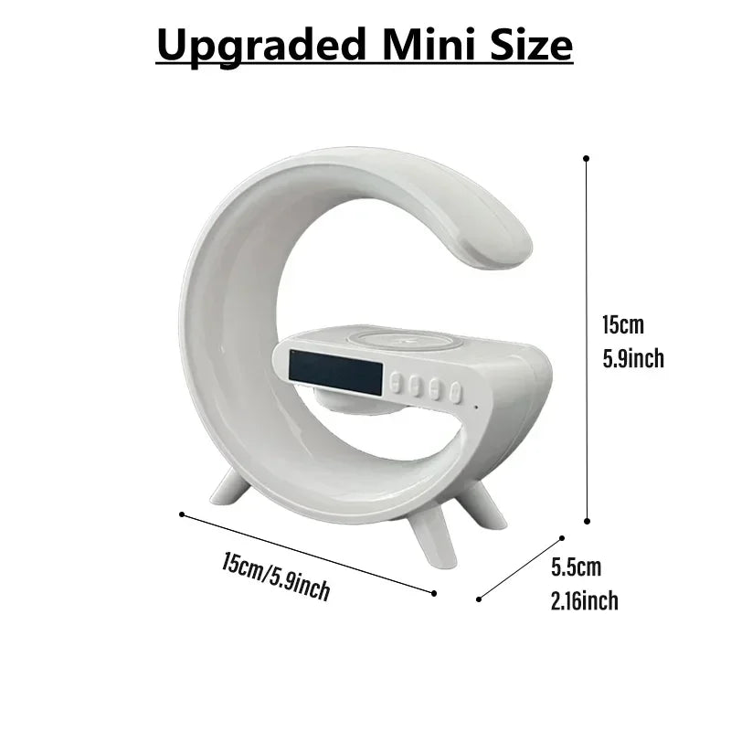 Wireless Charging Station with Speaker & Night Light