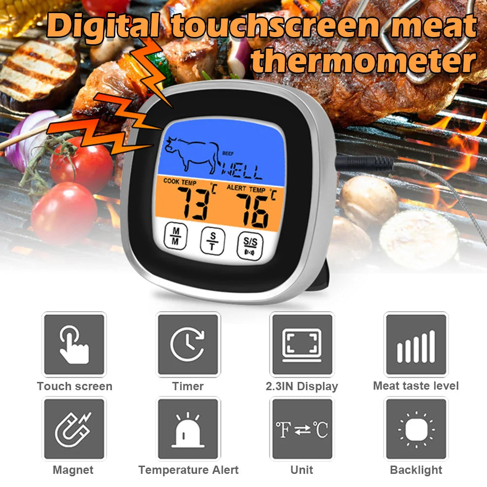 Instant Read Digital Meat Thermometer – Perfect for BBQ & Oven Cooking